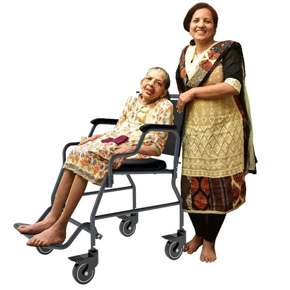 Frido - 2000 Commode Wheelchair (with Top Seat)