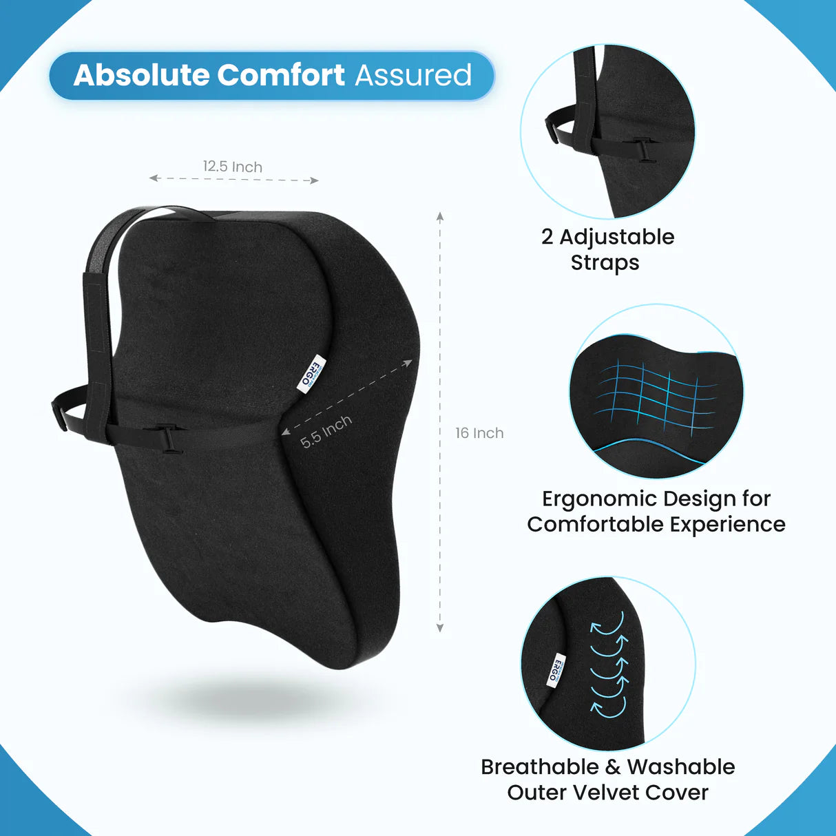 ERGO Neck Rest Pillow for Car