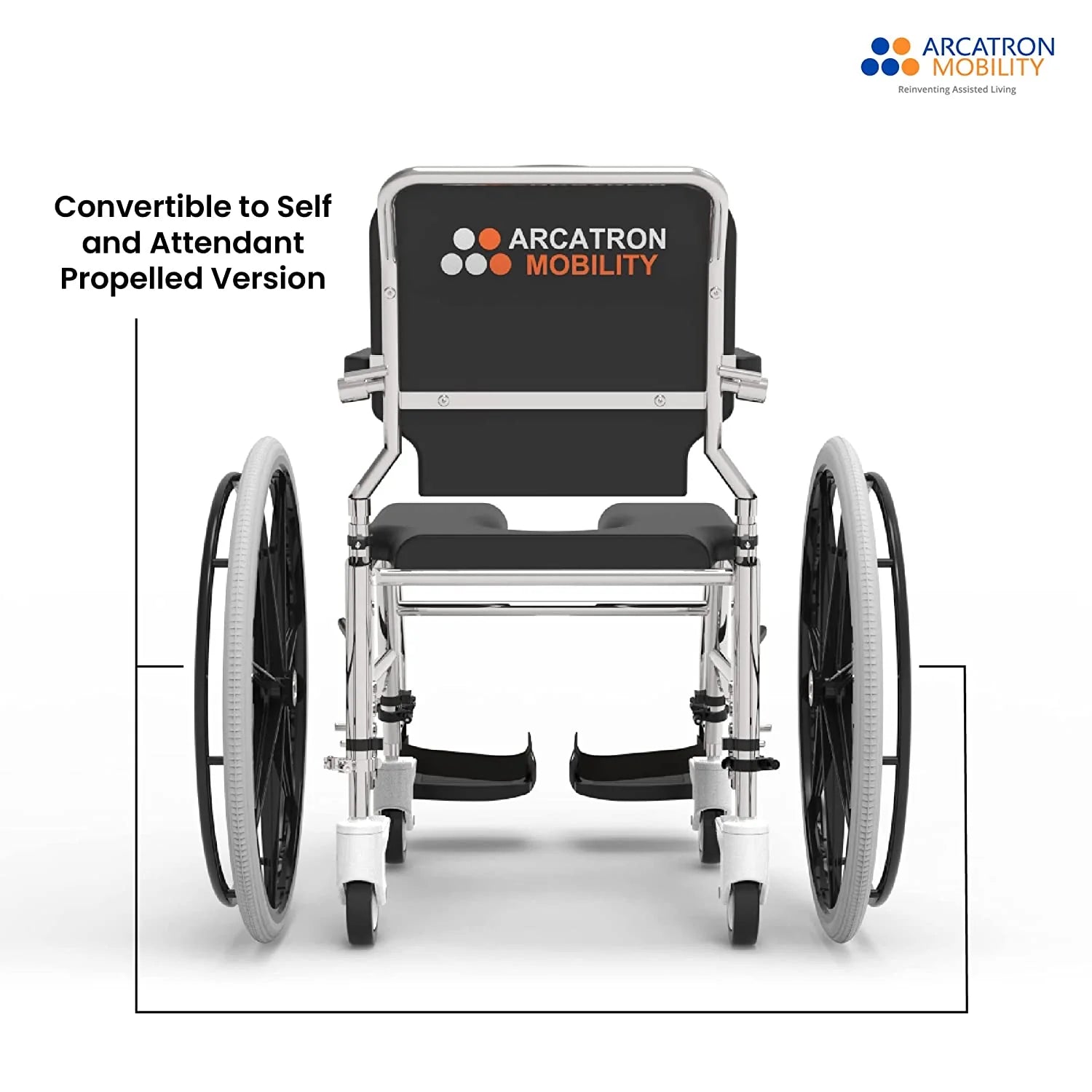 Prime SSS100 | Self Propelled Shower Commode Wheelchair