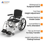 Prime SSS100 | Self Propelled Shower Commode Wheelchair