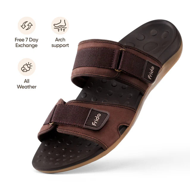 Frido Men's Orthotics Dual Strap Sandals