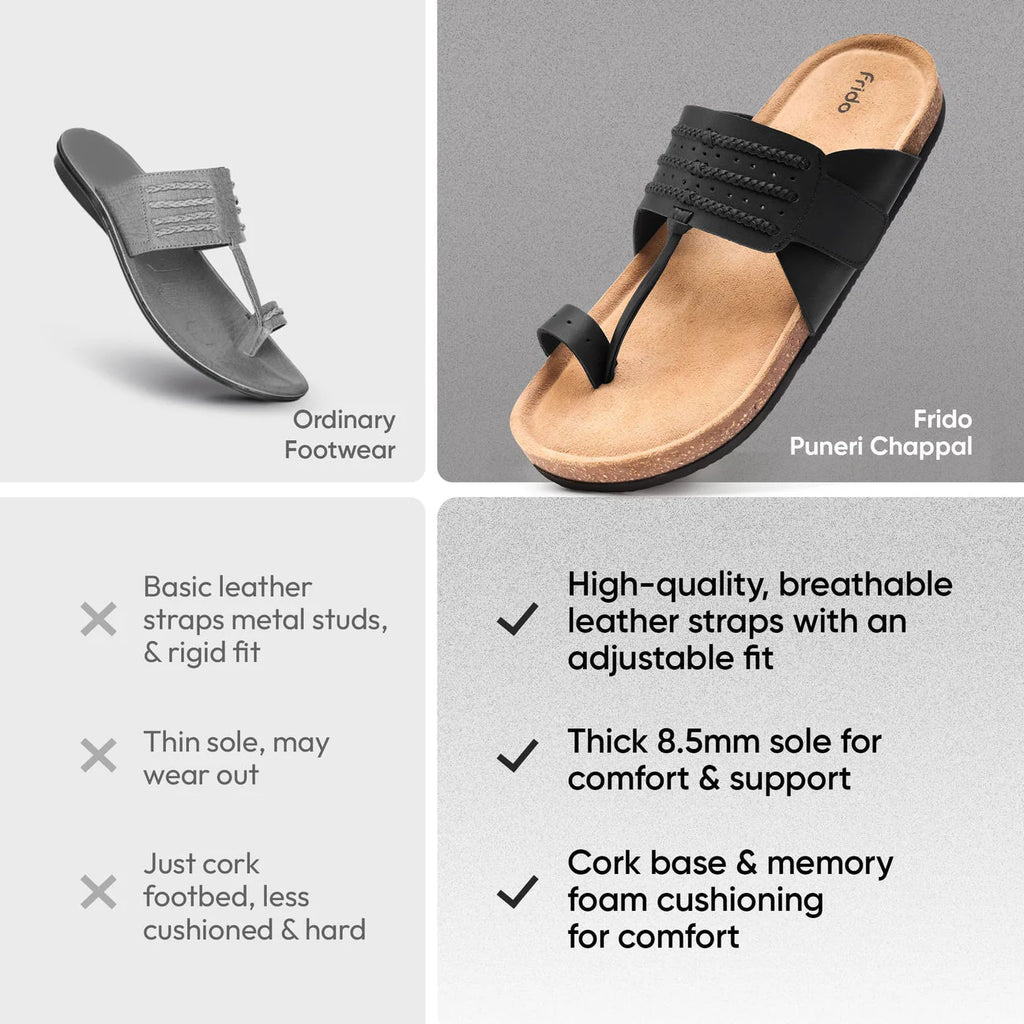 Frido Puneri Chappal - Men