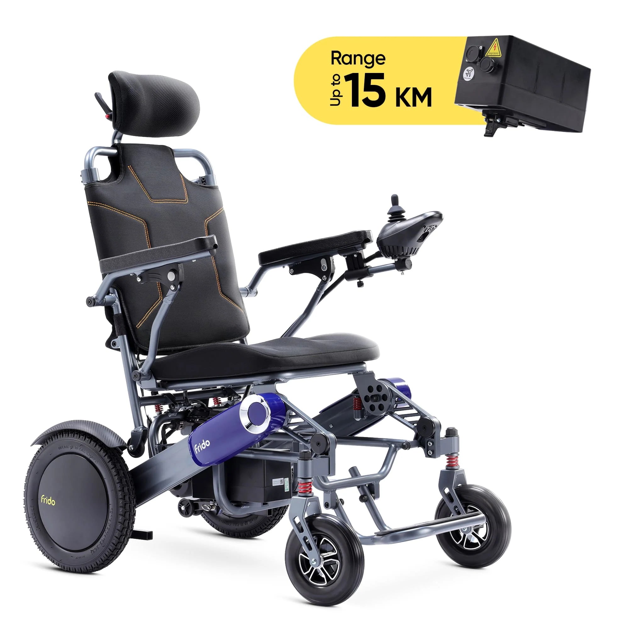 Frido Prime Plus Electric Wheelchair (Single Battery)