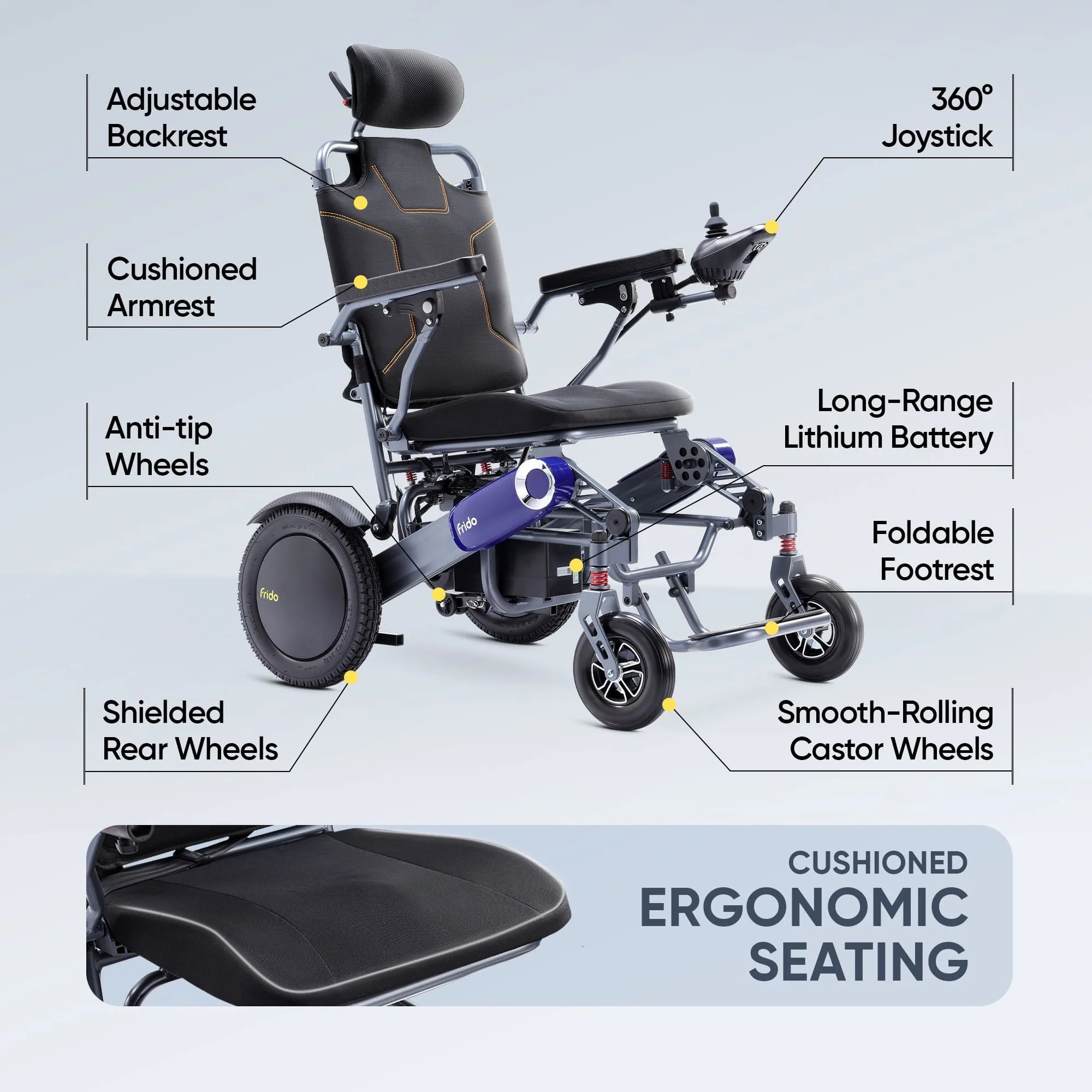 Frido Prime Plus Electric Wheelchair