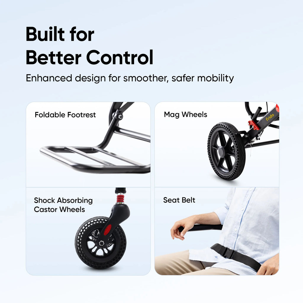 Frido Foldable Travel Wheelchair