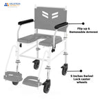 Prime FPA007 | Attendant Propelled Shower Commode Wheelchair
