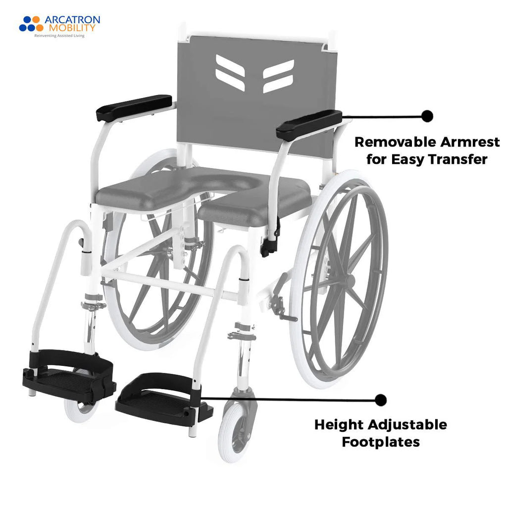 Prime FPS005 | Self Propelled Shower Commode Wheelchair