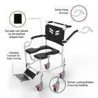 GO Attendant Propelled | Travel and Shower Commode Wheelchair