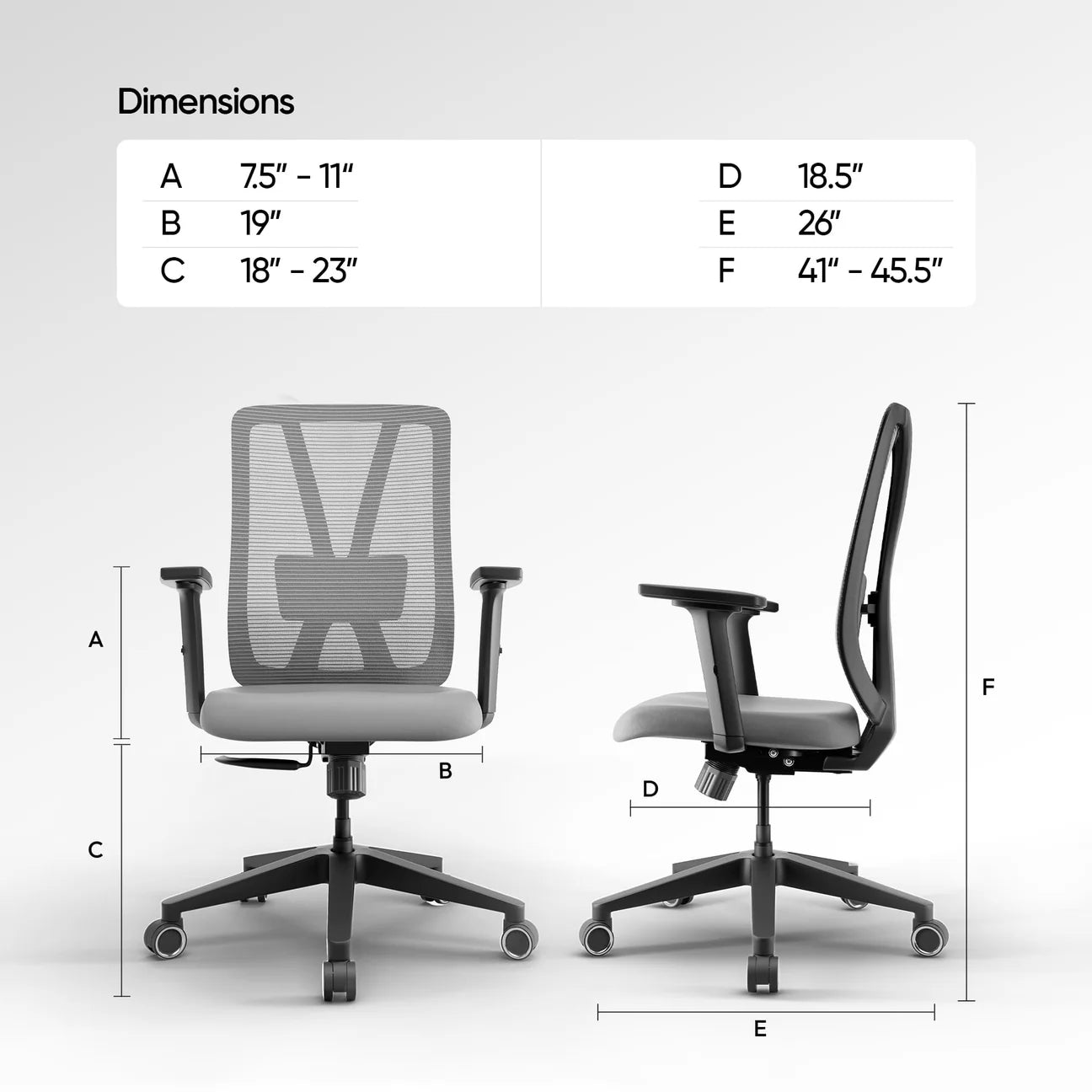 Frido AeroMesh Classic Ergo Chair - Without Headrest