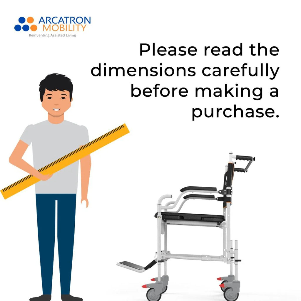 GO Attendant Propelled | Travel and Shower Commode Wheelchair